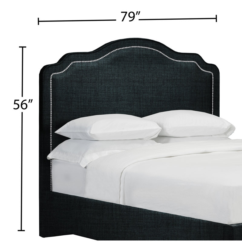 Tête de lit à panneau rembourré Tarbell, Très grand, Lin - denim