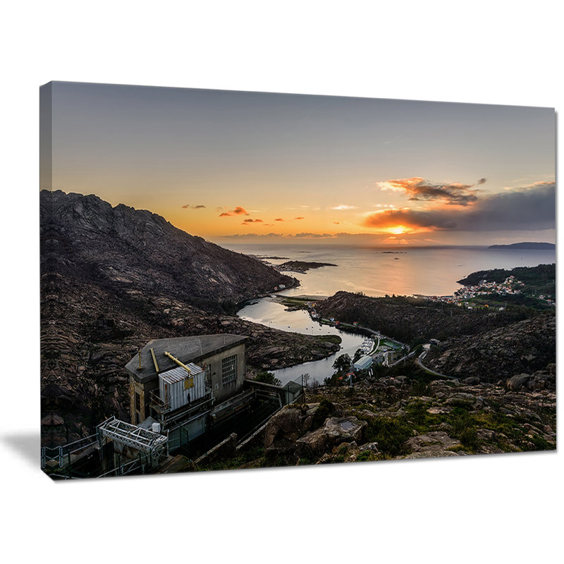 « ezaro panorama galice espagne », reproduction de photo sur toile tendue, H 30 po x l 40 po x P 1 po