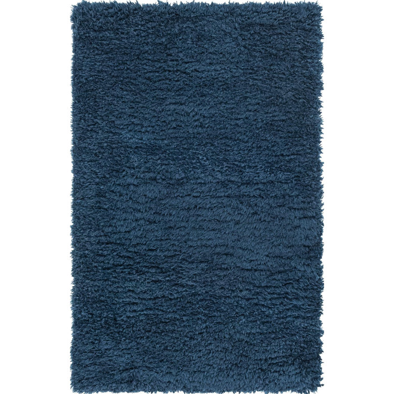 Tapis à poils longs Shak Embark couleur cobalt, Rectangle 3 pi 3 po x 5 pi 3 po