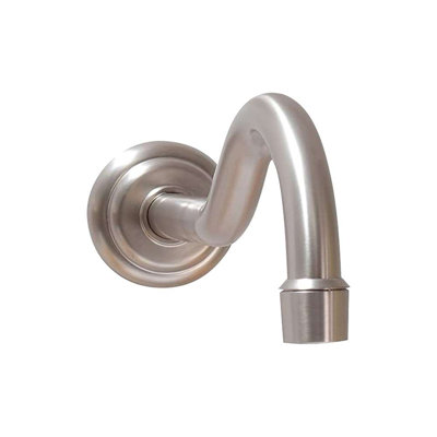 Fontana Vessel Sink and Brushed Nickel Touchless Wall Motion Sensor Faucet Set