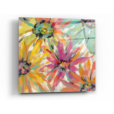 «Abstracted Petals II» par Silvia Vassileva, art mural en verre acrylique
