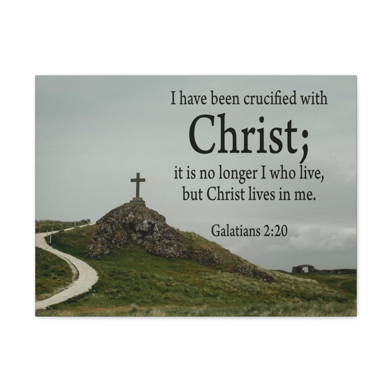 Toile No Longer I But Christ Galatians, H 16 po x l 20 po