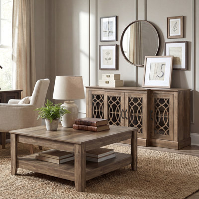 Weddel Basilico 2 Piece Modern Sideboard And Coffee Table Set
