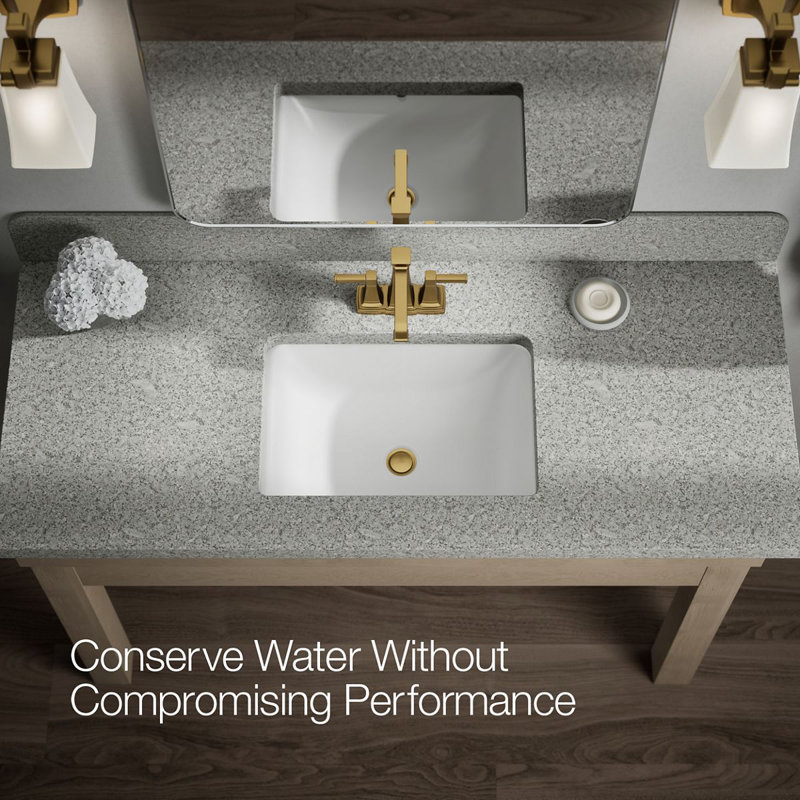 Riff Centerset Bathroom Sink Faucet, 1.0 GPM, Brushed Moderne Brass
