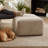 Accent Stool, Footstool Ottoman Modern Accent Seat, Upholstered Ottoman, Foot Stool, Pouf Ottoman, Single Ottoman Modular Part For Sectional Sofa