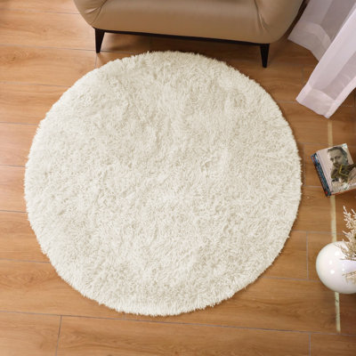 Round Adelynn Standard Shag 120cm X 120cm Area Rug