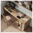 Minimalist L - Shaped Desk: Solid Wood & Built - in Storage-110367601
