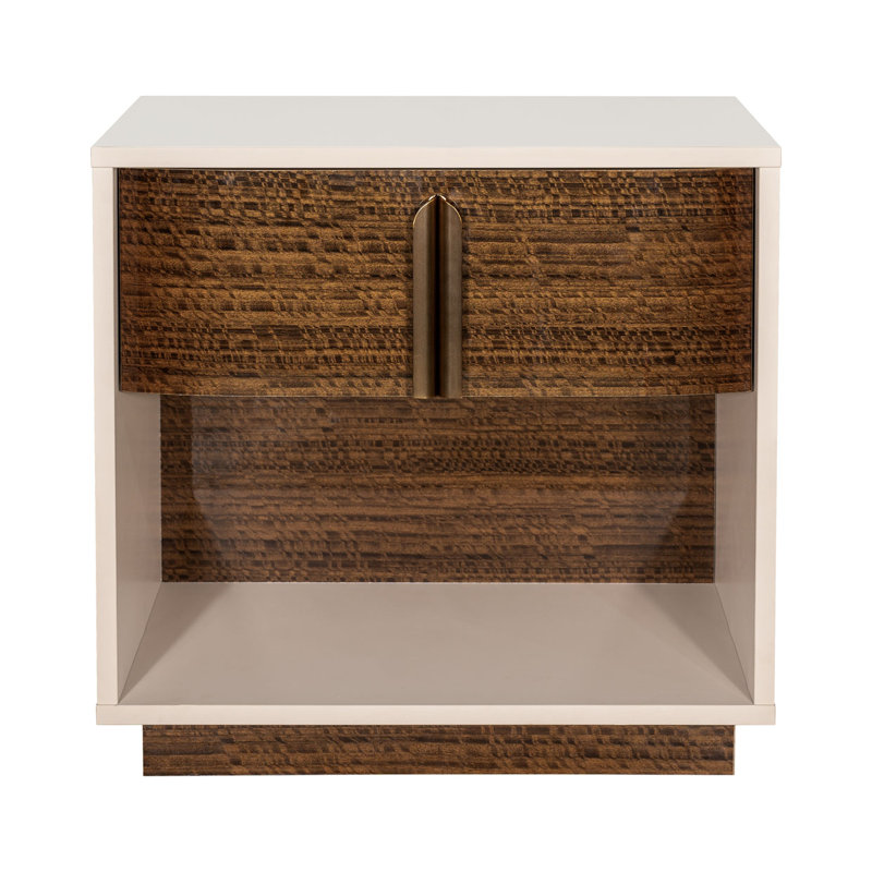 Pavira Walnut 1 - Drawer Nightstand