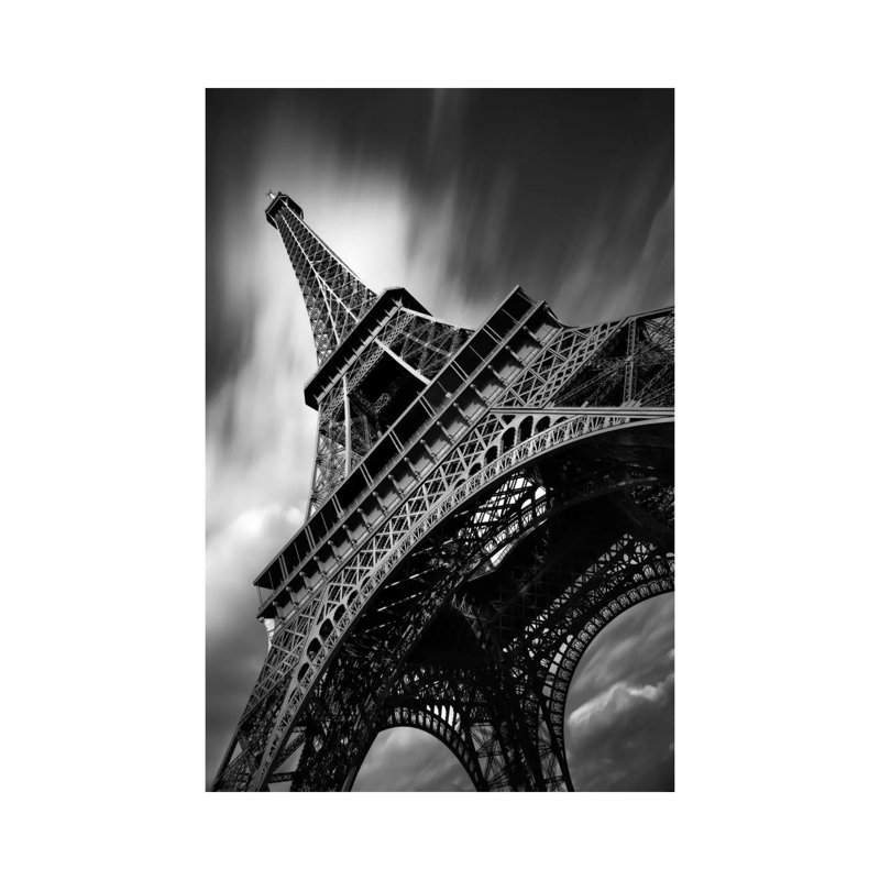 Eiffel Tower Study II by Moises Levy - Wrapped Canvas Print, 20.32 cm H x 30.48 cm W