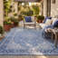 Tapis traditionnel en bouleau, style persan, bleu, gris et crème, lavable à la machine, antidérapant, à poils courts, pour l'intérieur et l'extérieur, adapté aux animaux domestiques, idéal pour le salon, la chambre, la salle à manger, l'entrée, le couloir ou le bureau.-1198294019