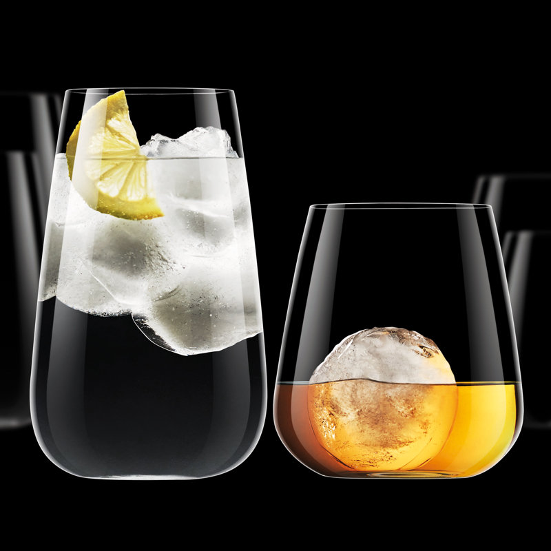 Talismano 8Pc Barware Set (4 DOF Glasses and 4 Beverage Glasses)