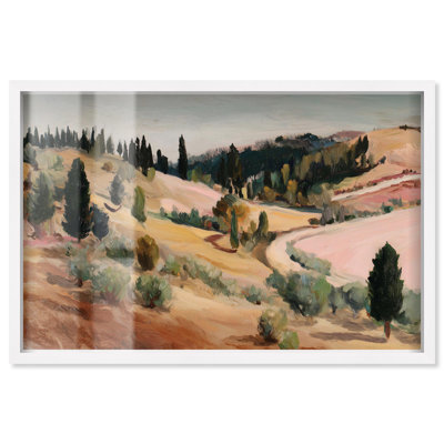 Décoration murale lanterne Lantin III par Art Remedy, cadre blanc, 31 x 21