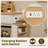  Farmhouse 31.5"W Kitchen Island Ralling Kitchen Cart with Storage and Charging Station-711955115