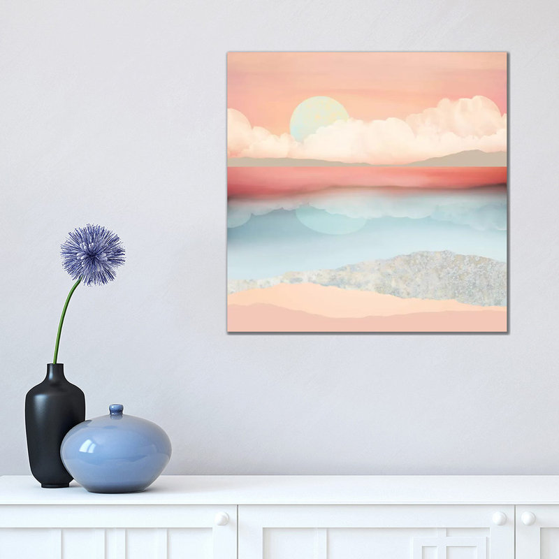 Plage menthe moon, 18 po x 18 po x 1,5 po
