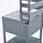 Patio Kitchen Island Solid Wood Kitchen Cart with Stainless Table Top-390963602