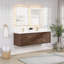 Meuble-lavabo double 60 po avec plateau Cristo-1267279769