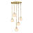 Ziza 5 - Light Steel Dimmable Tiered Chandelier