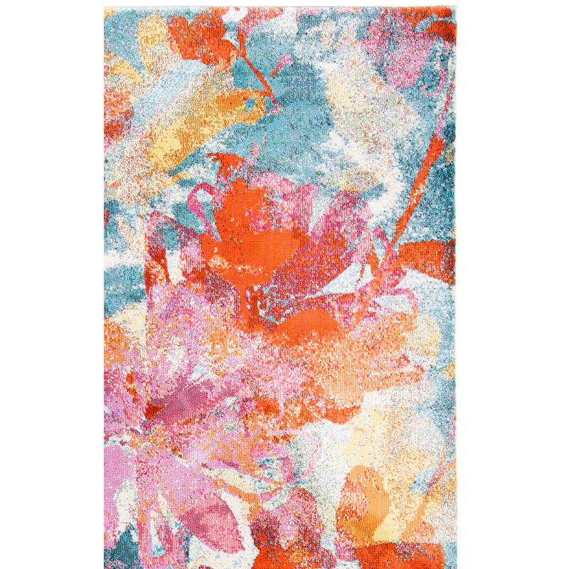 Magalia 300 Performance Floral Rug, Square 6'7"