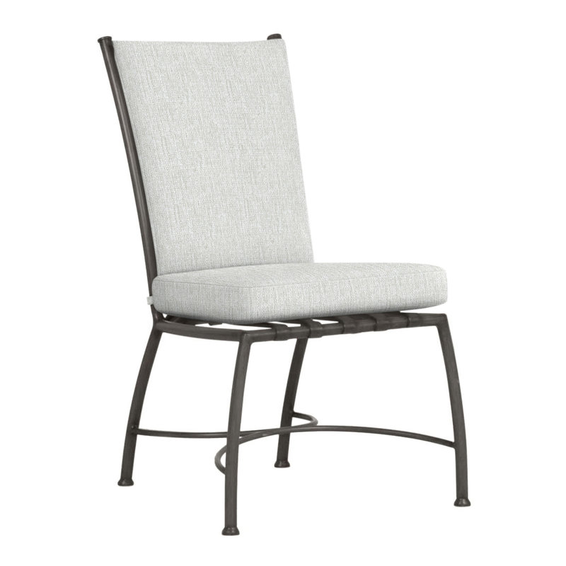 Chaise d'appoint en aluminium Majorca, Pas de soudure, Perle Bali