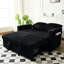 Lit inclinable de 53 pouces avec tissu en velours côtelé, charge, cinq réglages, idéal pour le salon et le bureau, look contemporain, 2 sièges, coussin moelleux, accoudoirs carrés, dossier lâche, rembourrage en coton-1968157051