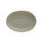Debossed Stoneware Plate In White Reactive Glaze