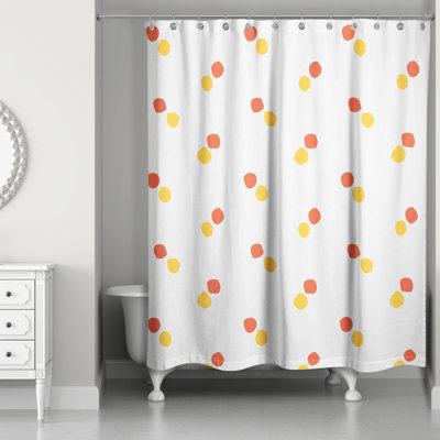Rideau de douche simple points Sandlin