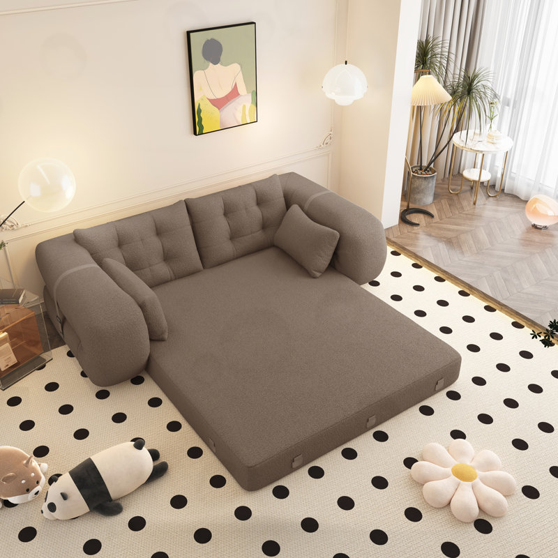 Canapé-lit pliable multifonctionnel, Ourson brun
