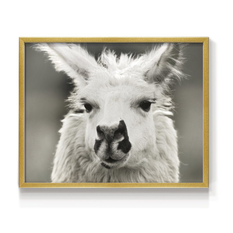 Let's Chat -Framed Print - Restickable, 8" H x 10" W, Gold
