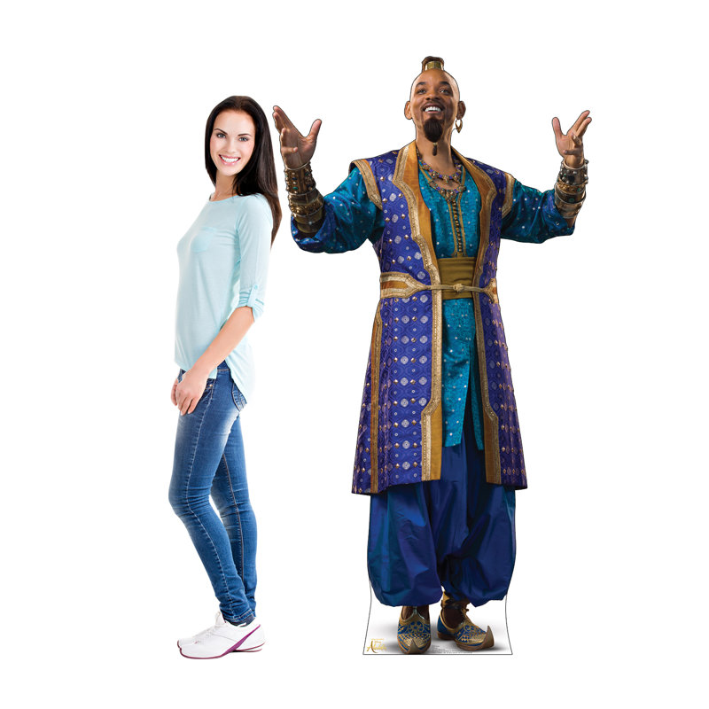 Life-Size Blue and Gold Genie Cardboard Stand-Up