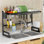 Over The Sink Dish Drying Rack, Dish Drying Rack 2 Tier Large Stainless Steel Dish Drainer For Kitchen Storage