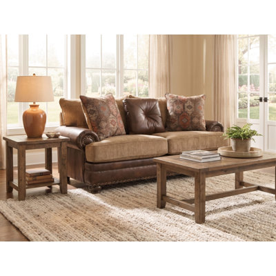 73" Recessed Arm Loveseat with Reversible Cushions