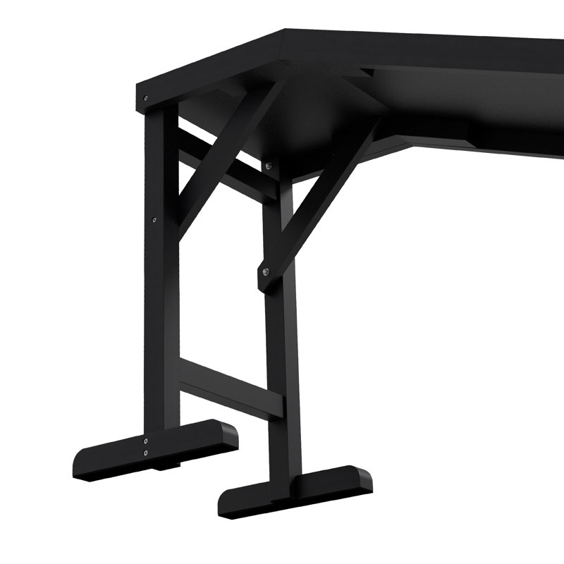 Dog Ramp w/ Non-Slip Carpet and Top Platform, 74" x 16" x 25", Black,wood