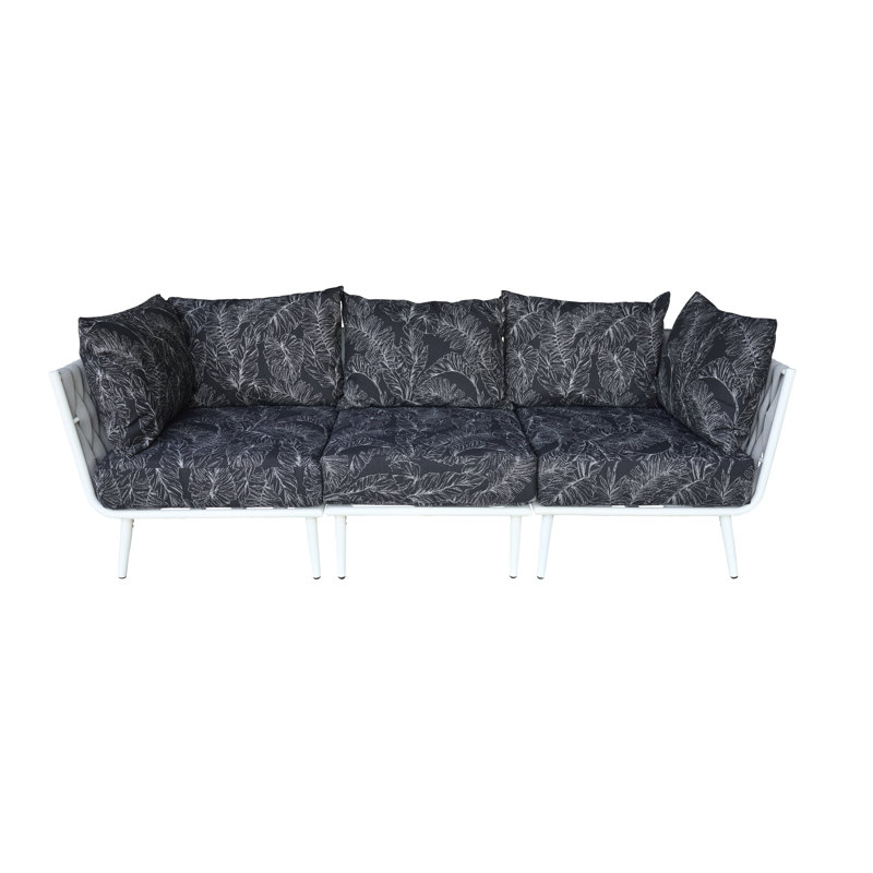 Canapé Cayman - avec coussins Sunbrella, Noir