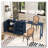 89.7" Wooden Sideboard with Extendable Dining Table and Storage-108973360