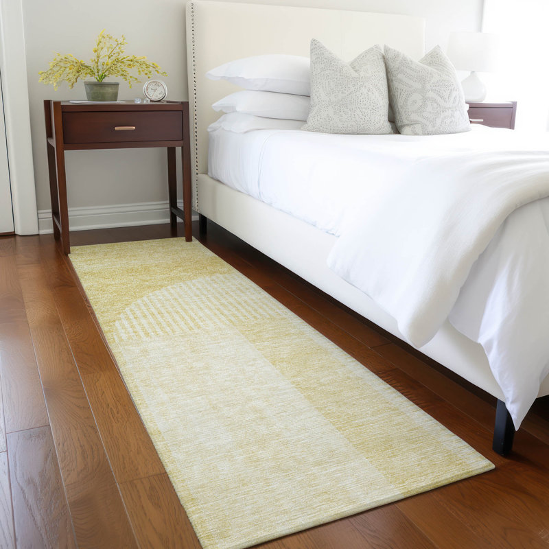 Alta Washable Geometric Indoor / Outdoor Rug, Runner 2'3" x 7'6"
