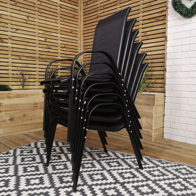 Sybastian Stackable Outdoor Patio Dining Armchair