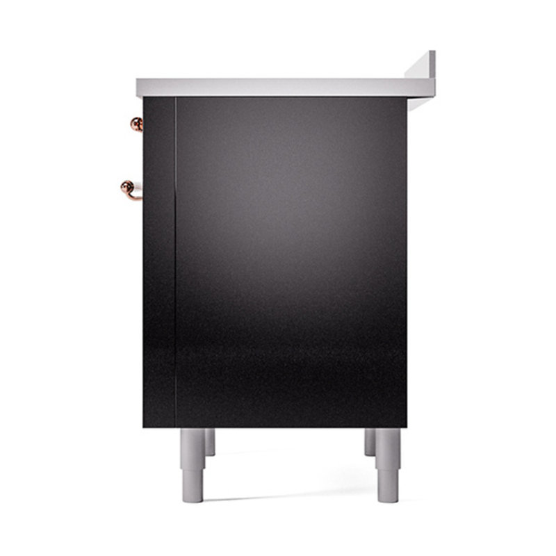 ILVE Nostalgie II Noblesse 36 po à induction, Glossy Black/Copper