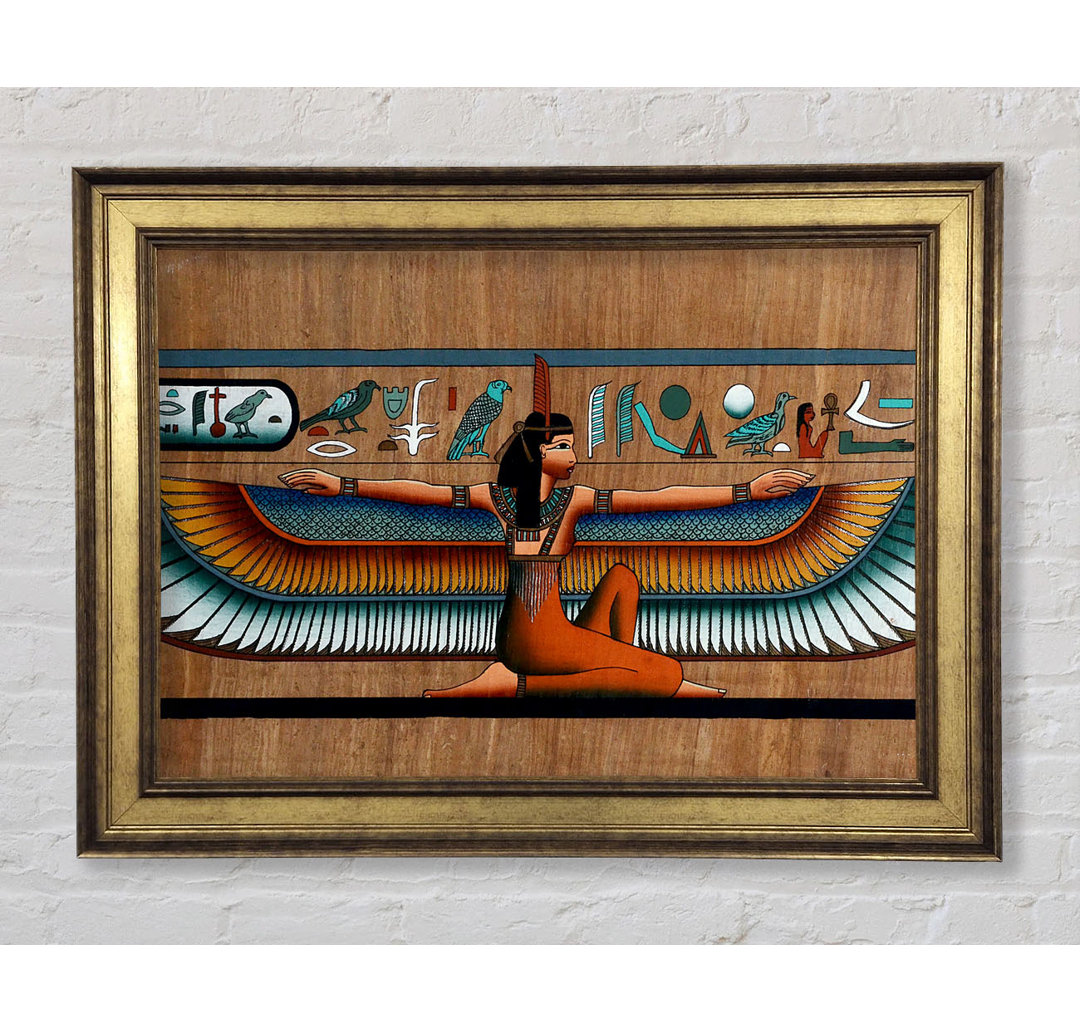 Egyptian Wings 1 - Bilderrahmen Kunstdrucke