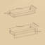 2 Piece Floating Shelf