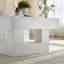 Table basse rustique carrée-130837432