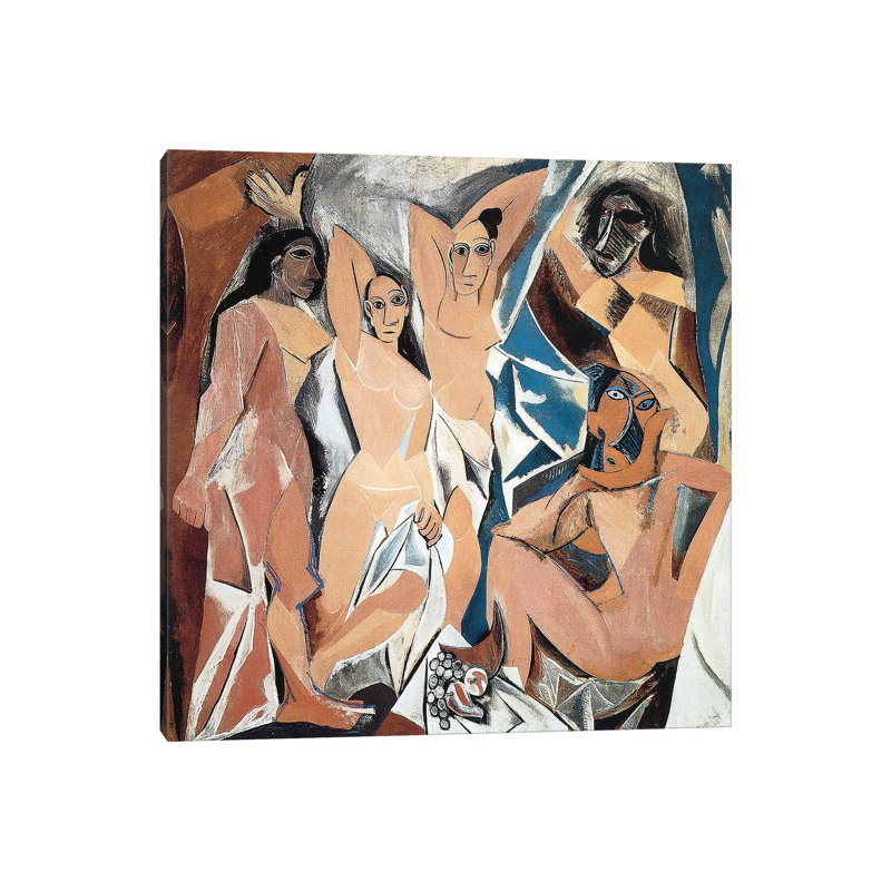 Les Demoiselles D'Avignon by Pablo Picasso - Wrapped Canvas Print, 45.72 cm H x 45.72 cm W x 1.91 cm D, Wrapped Canvas