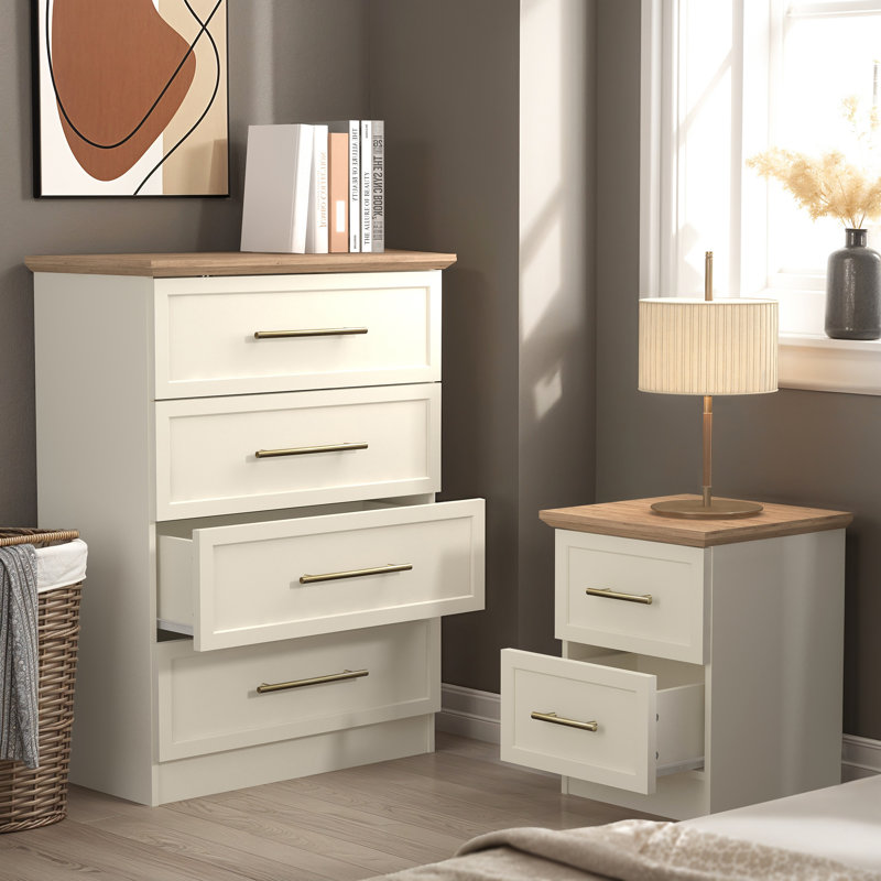 Cleverton Storage Duo Bedroom Set, Ivory