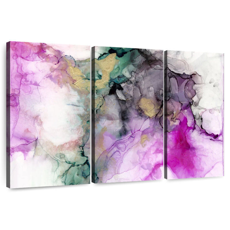 Avery Magenta Expression I, 42" H x 65" W