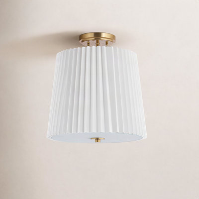 Anish 3 Light Cotton Semi Flush Mount