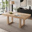 Table de salle à manger extensible de style campagnard de 60 à 78 pouces avec rallonge amovible-133598439