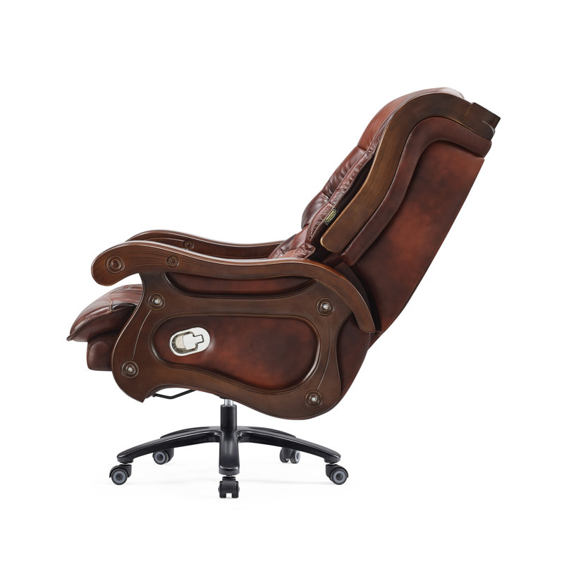 Fauteuil de direction en cuir véritable Penn