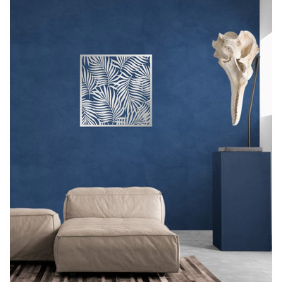 Metal Leaves Modern Art Wall Décor, Abstract Botanical Metal Decoration for New Home or Office Gift