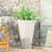 Cast Stone Outdoor Planter 13" X 28.5", Matte White - Tapered, Beautifies Patio Area Enhances Backyard Beauty-711300619