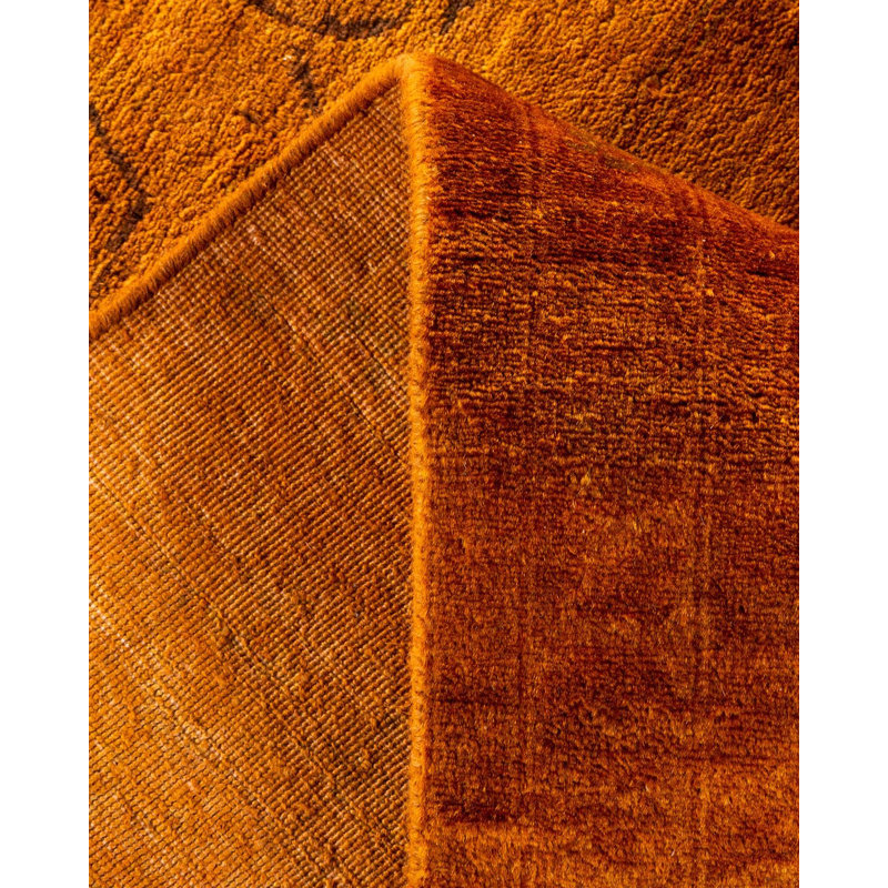 Tapis noué à la main Mazarine, unique en son genre - doré