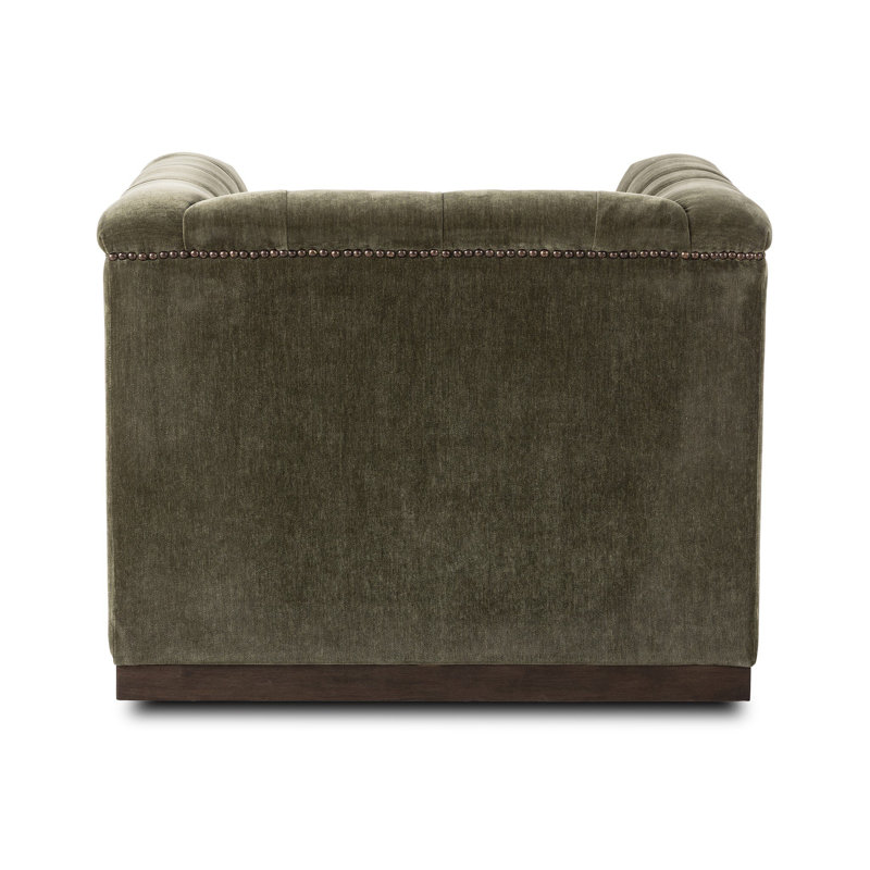 Maxx Swivel Chair, Amici Moss Velvet